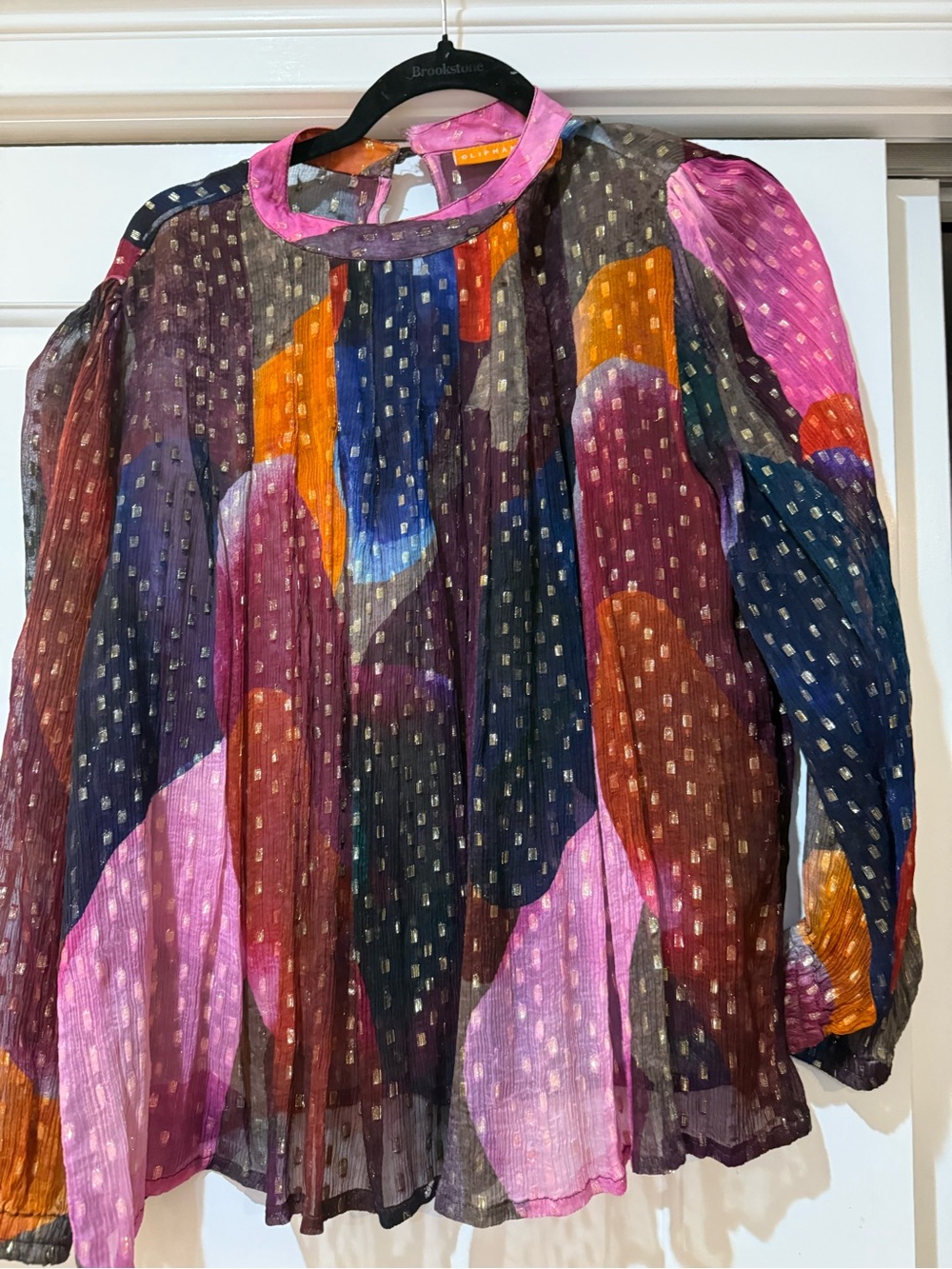 Oliphant Multicolor Abstract Printed Blouse